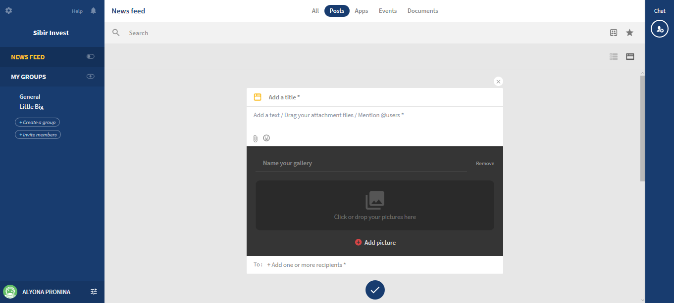 Скриншот (снимок экрана) talkSpirit