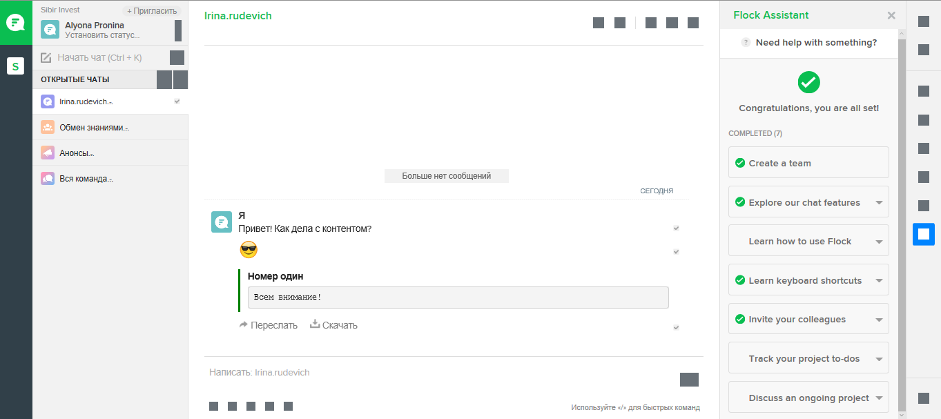 Скриншот (снимок экрана) Flock