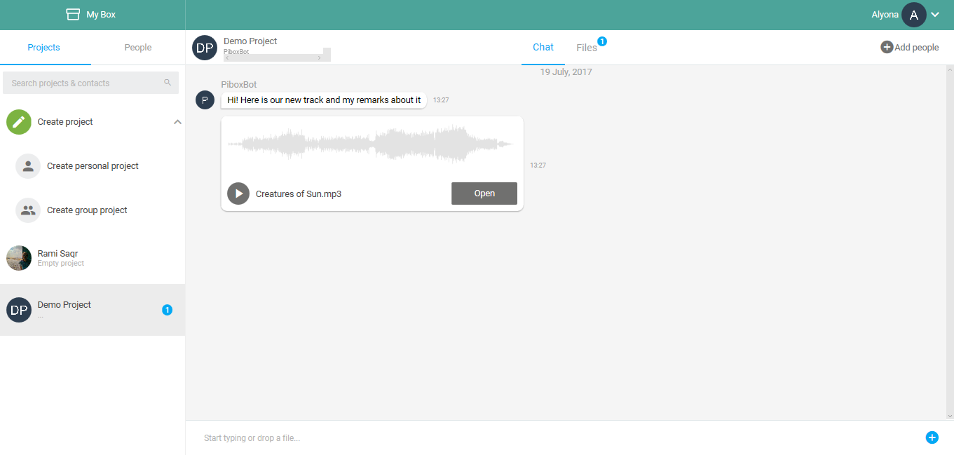 Скриншот (снимок экрана) Pibox