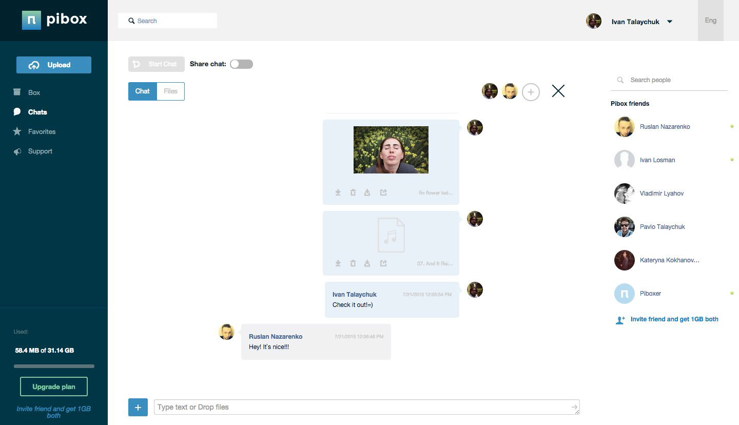 Скриншот (снимок экрана) Pibox