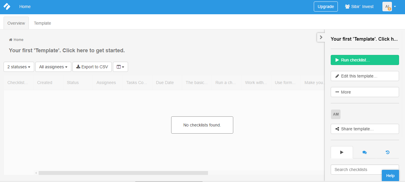 Скриншот (снимок экрана) Process Street