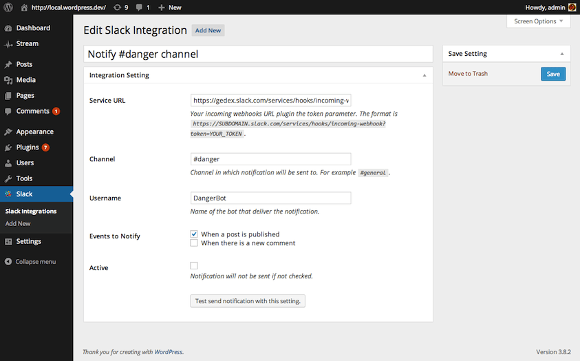 Скриншот (снимок экрана) Slack