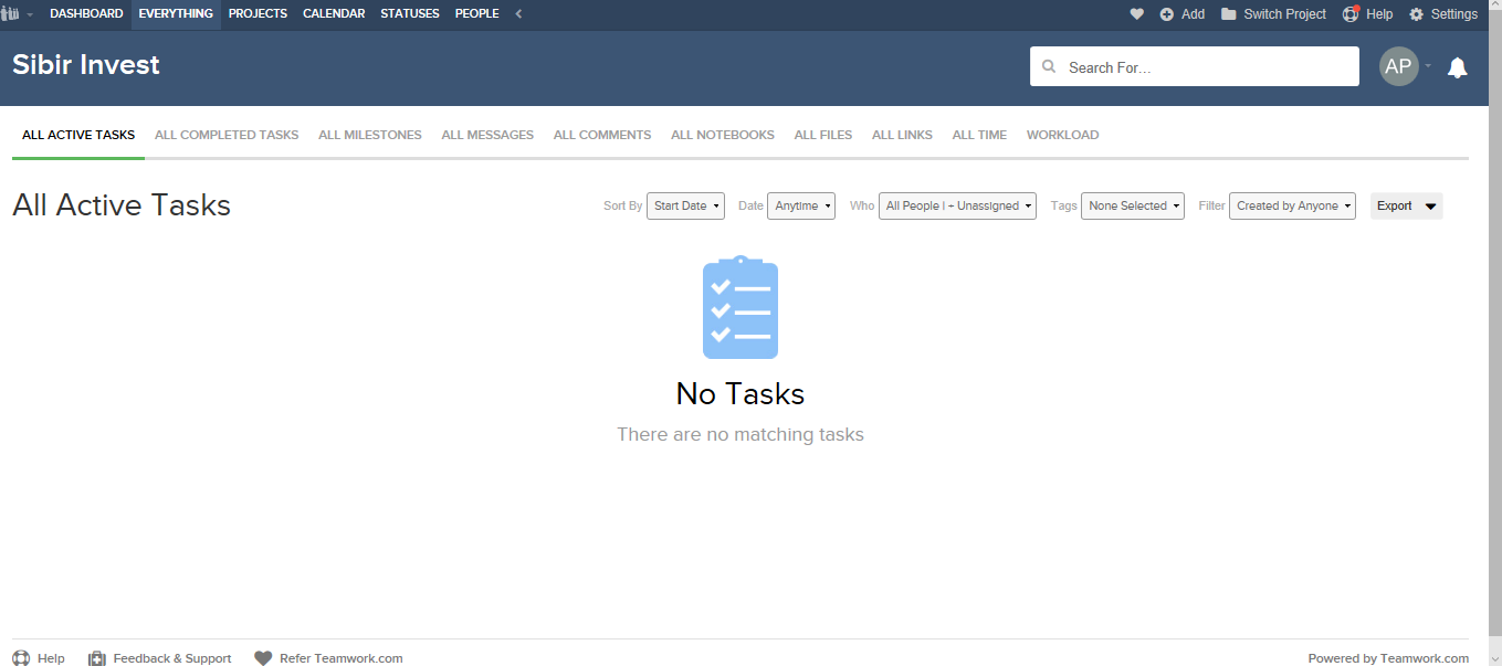 Скриншот (снимок экрана) Teamwork Chat