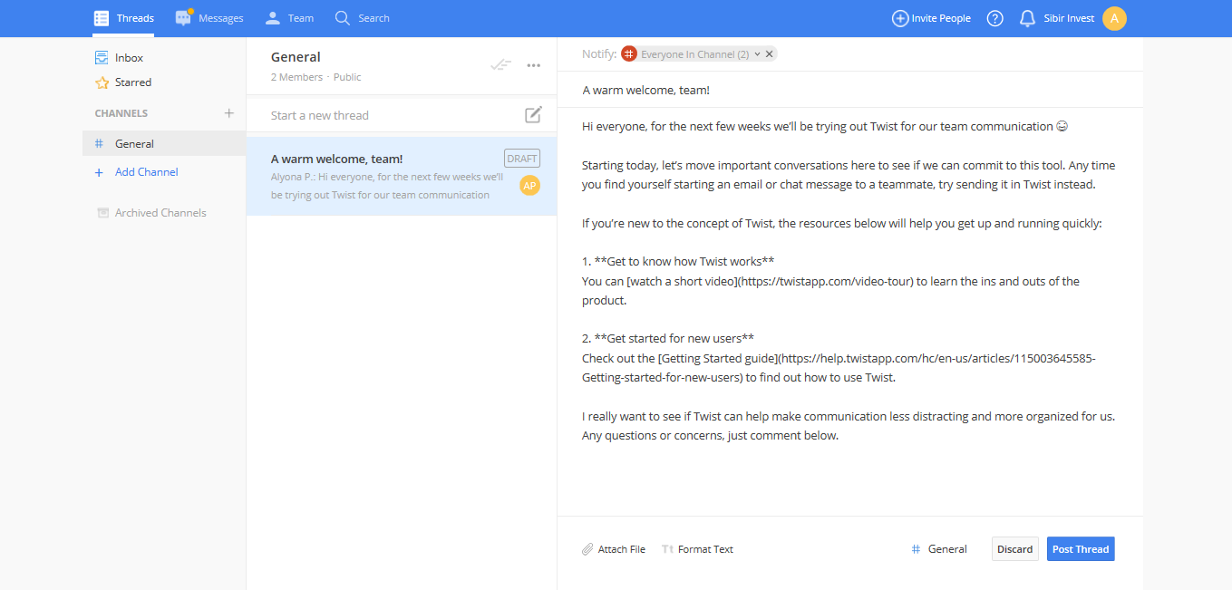 Скриншот (снимок экрана) Twist