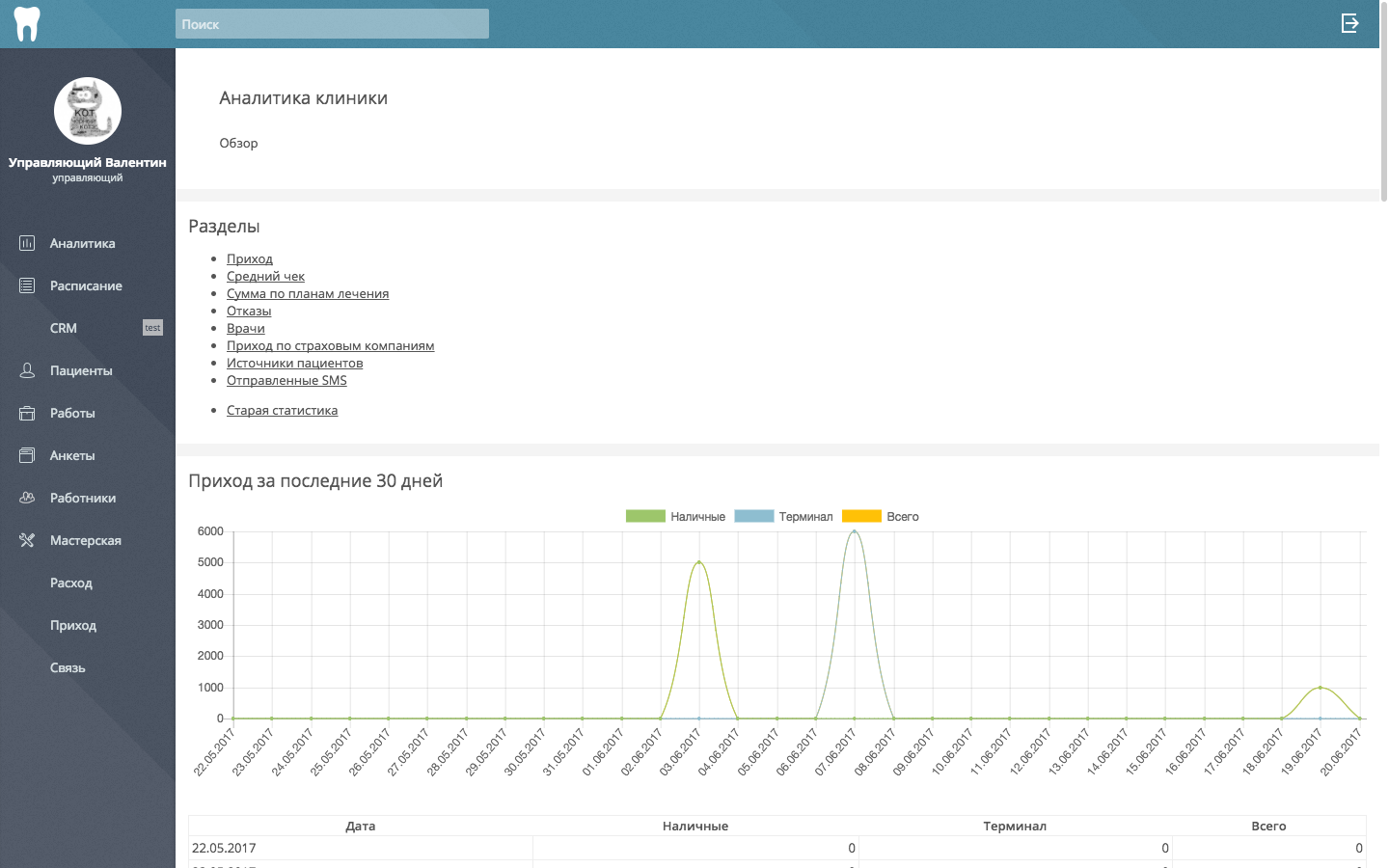 Скриншот (снимок экрана) ДенталБэйс
