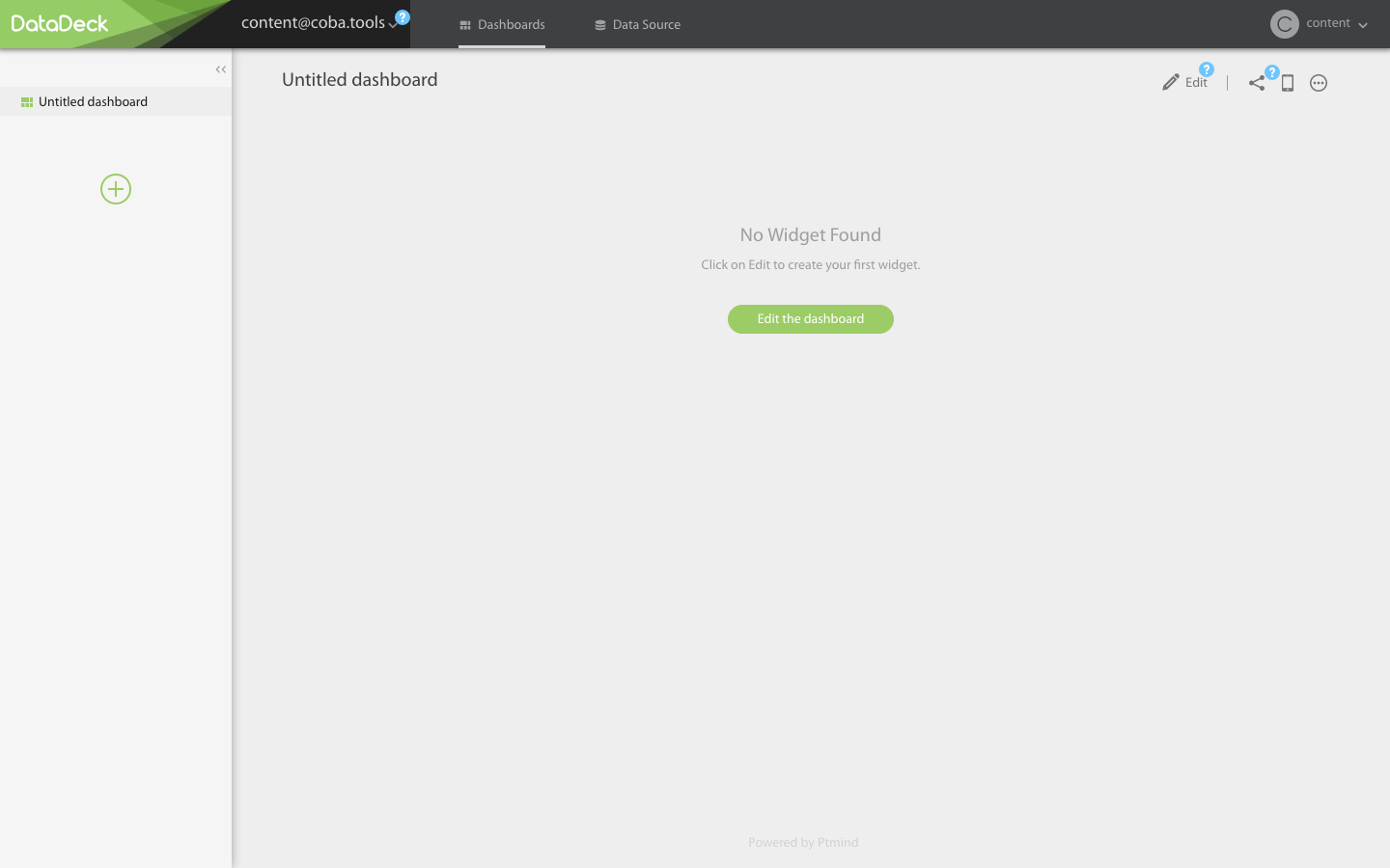 Скриншот (снимок экрана) Datadeck