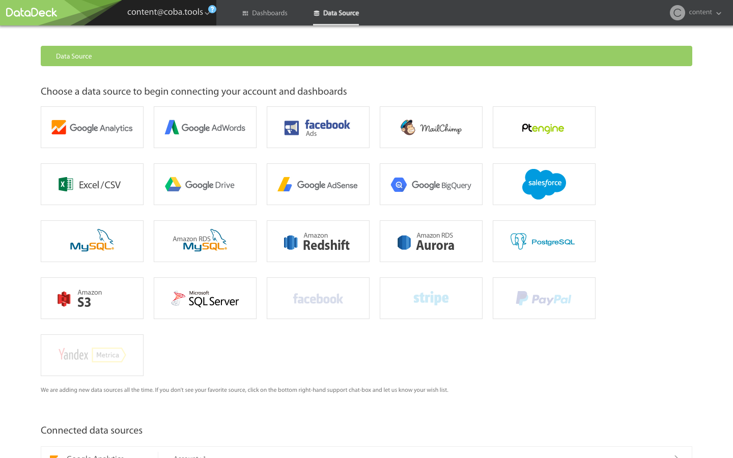 Скриншот (снимок экрана) Datadeck