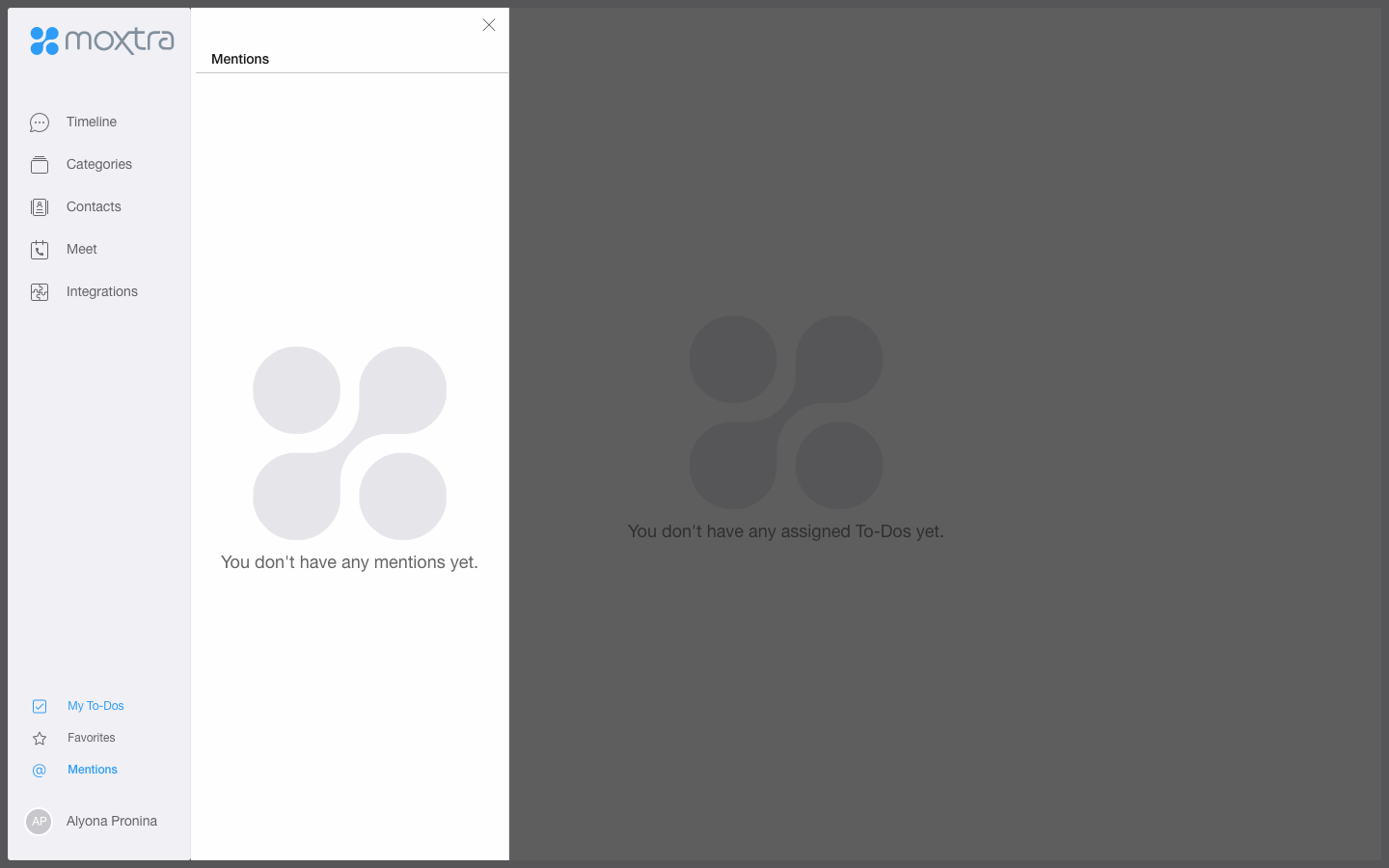 Скриншот (снимок экрана) Moxtra