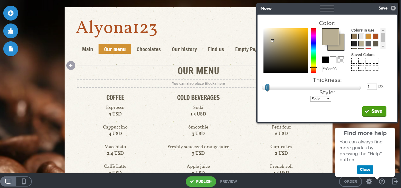 Скриншот (снимок экрана) PagePicnic