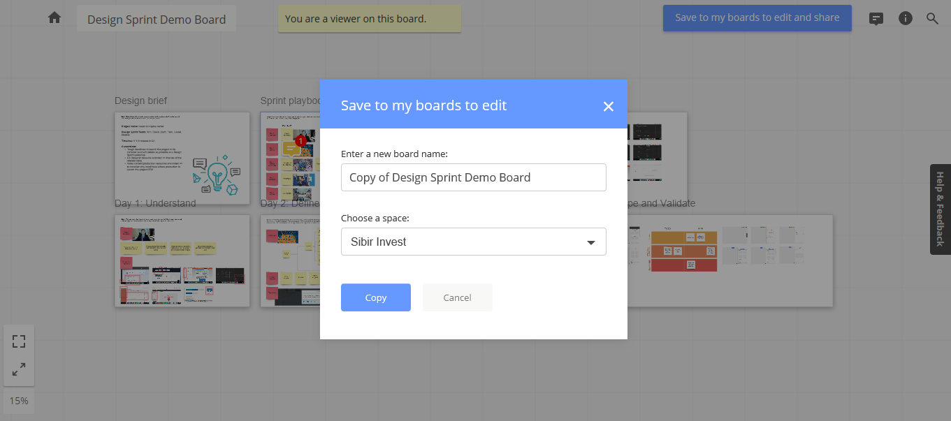 Скриншот (снимок экрана) RealtimeBoard