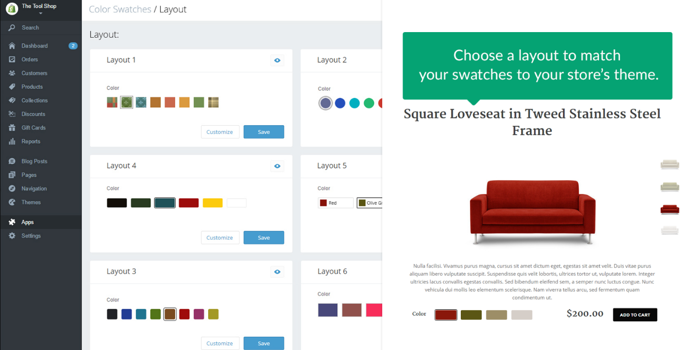 Скриншот (снимок экрана) Shopify