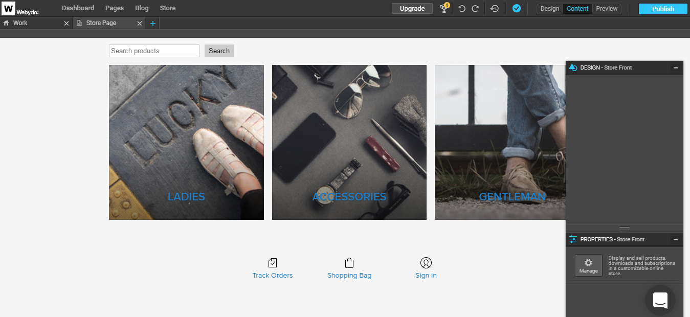 Скриншот (снимок экрана) Webydo