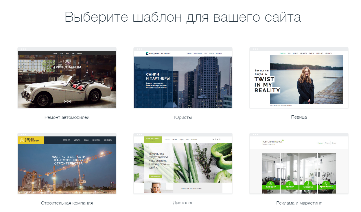 Скриншот (снимок экрана) Wix