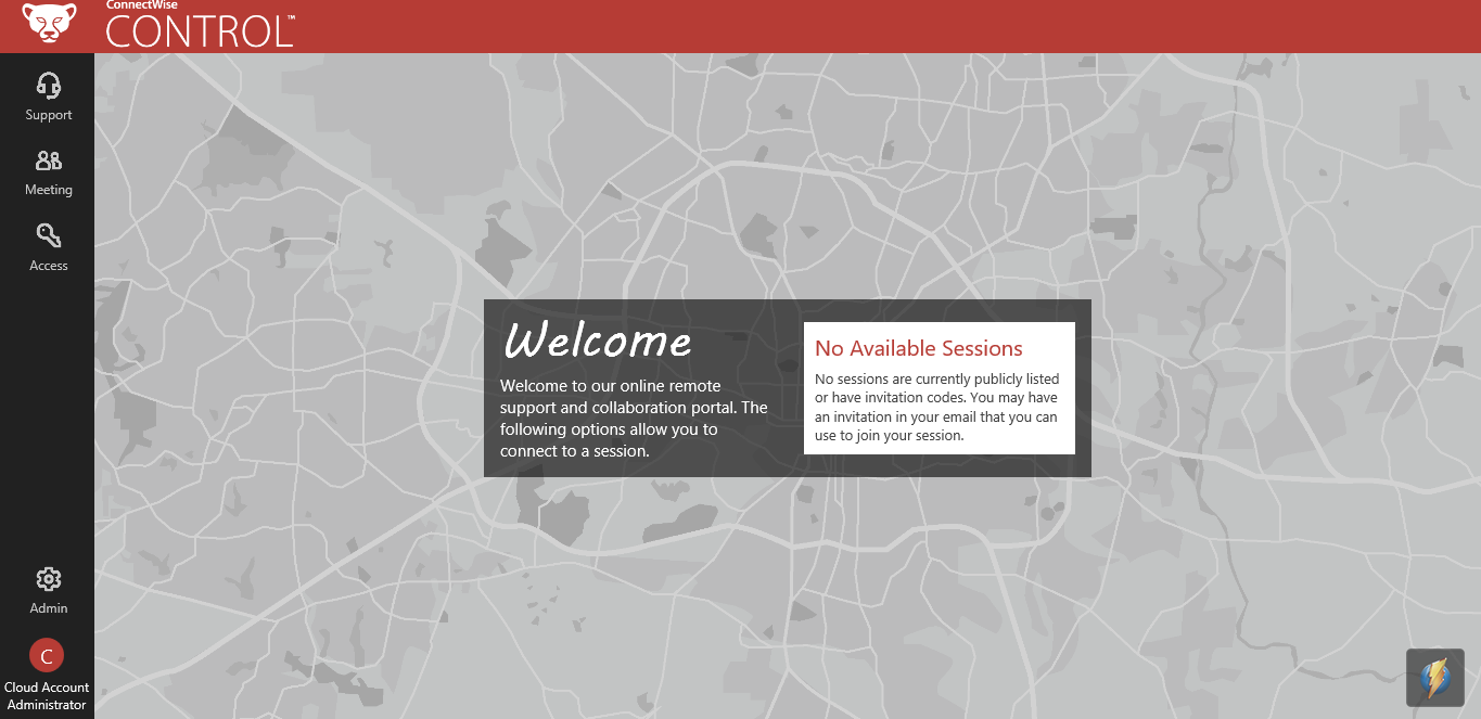 Скриншот (снимок экрана) ConnectWise Control