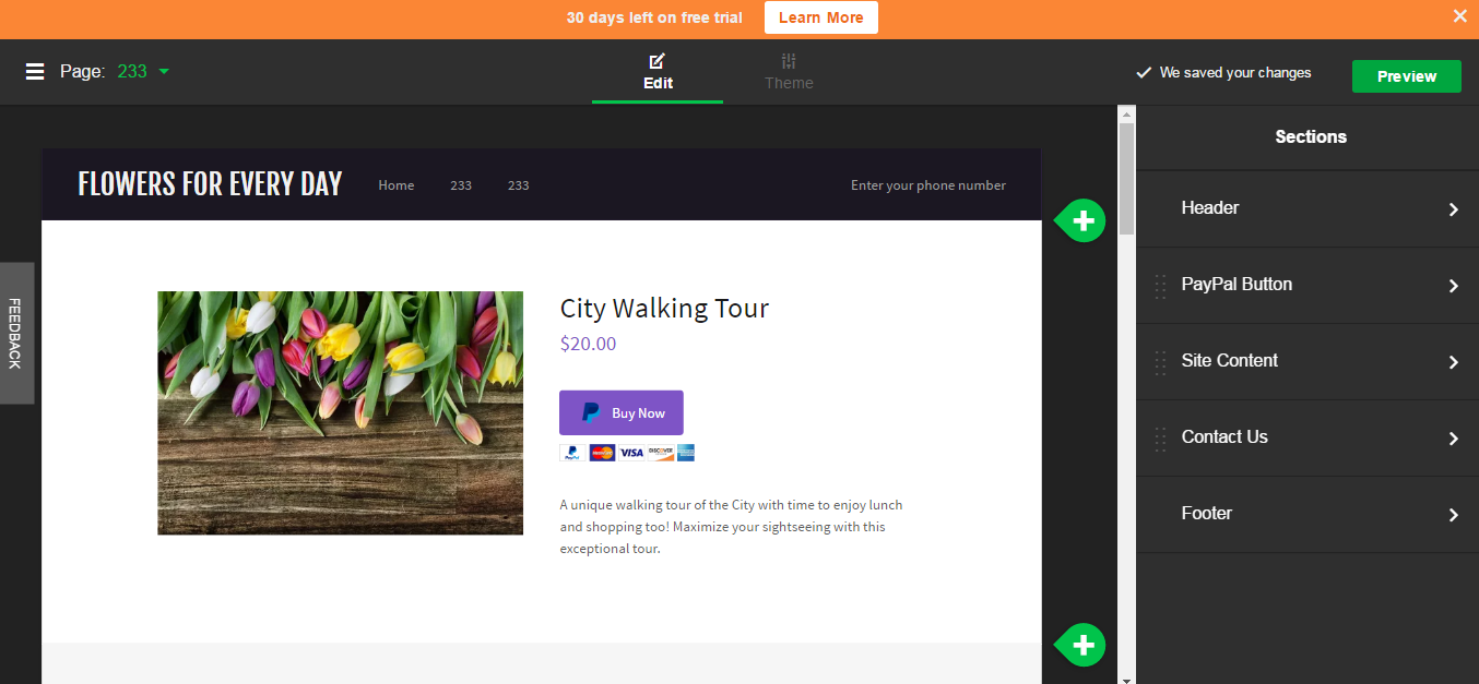 Скриншот (снимок экрана) GoDaddy