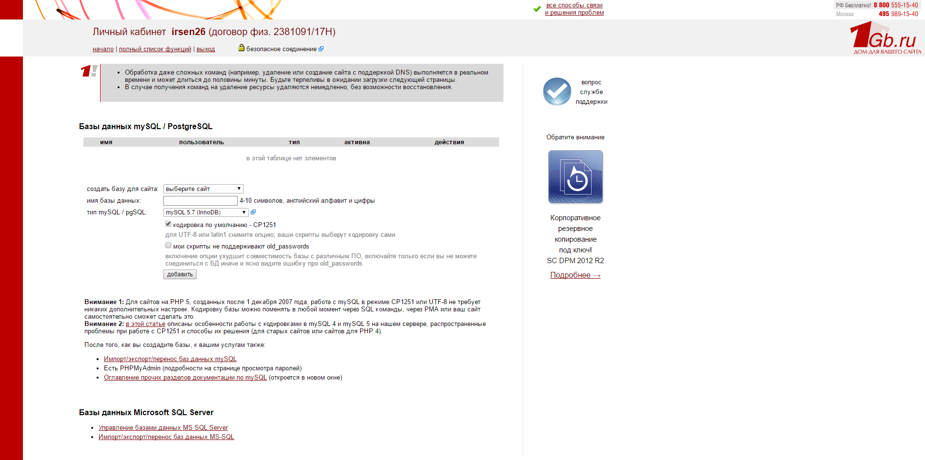 Скриншот (снимок экрана) 1Gb.ru
