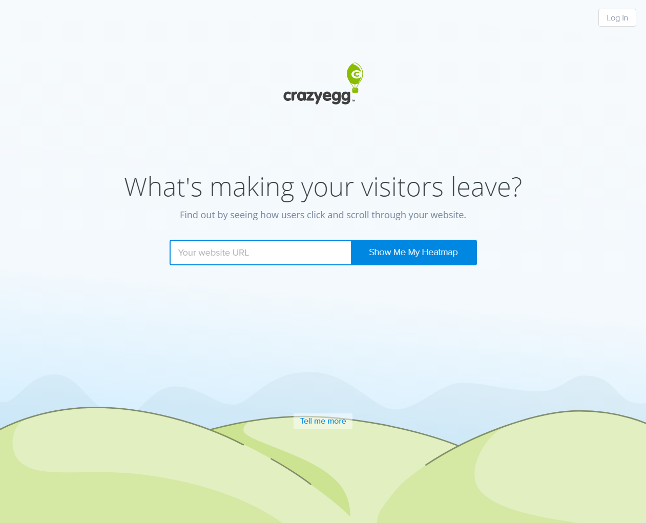 Скриншот (снимок экрана) Crazy Egg