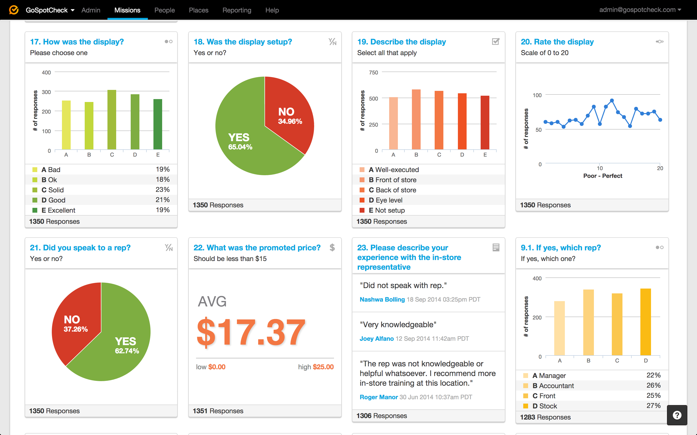Скриншот (снимок экрана) GoSpotCheck