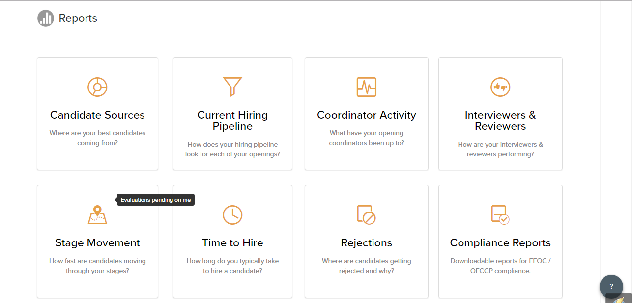 Скриншот (снимок экрана) Recruiterbox