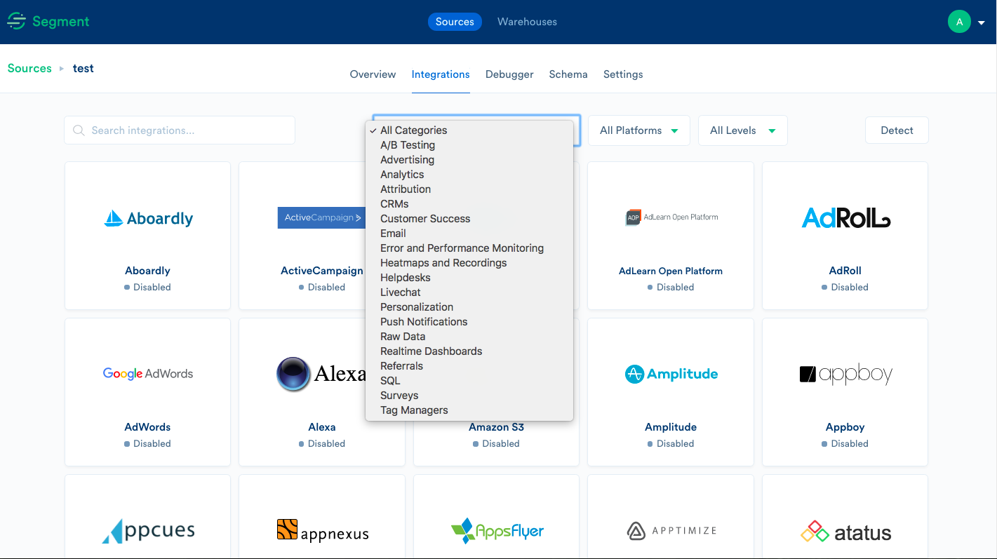 Скриншот (снимок экрана) Segment