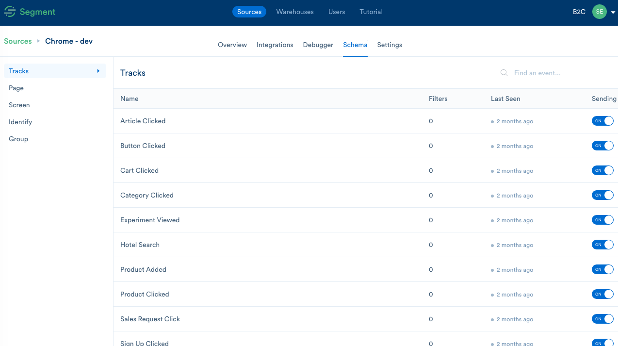Скриншот (снимок экрана) Segment
