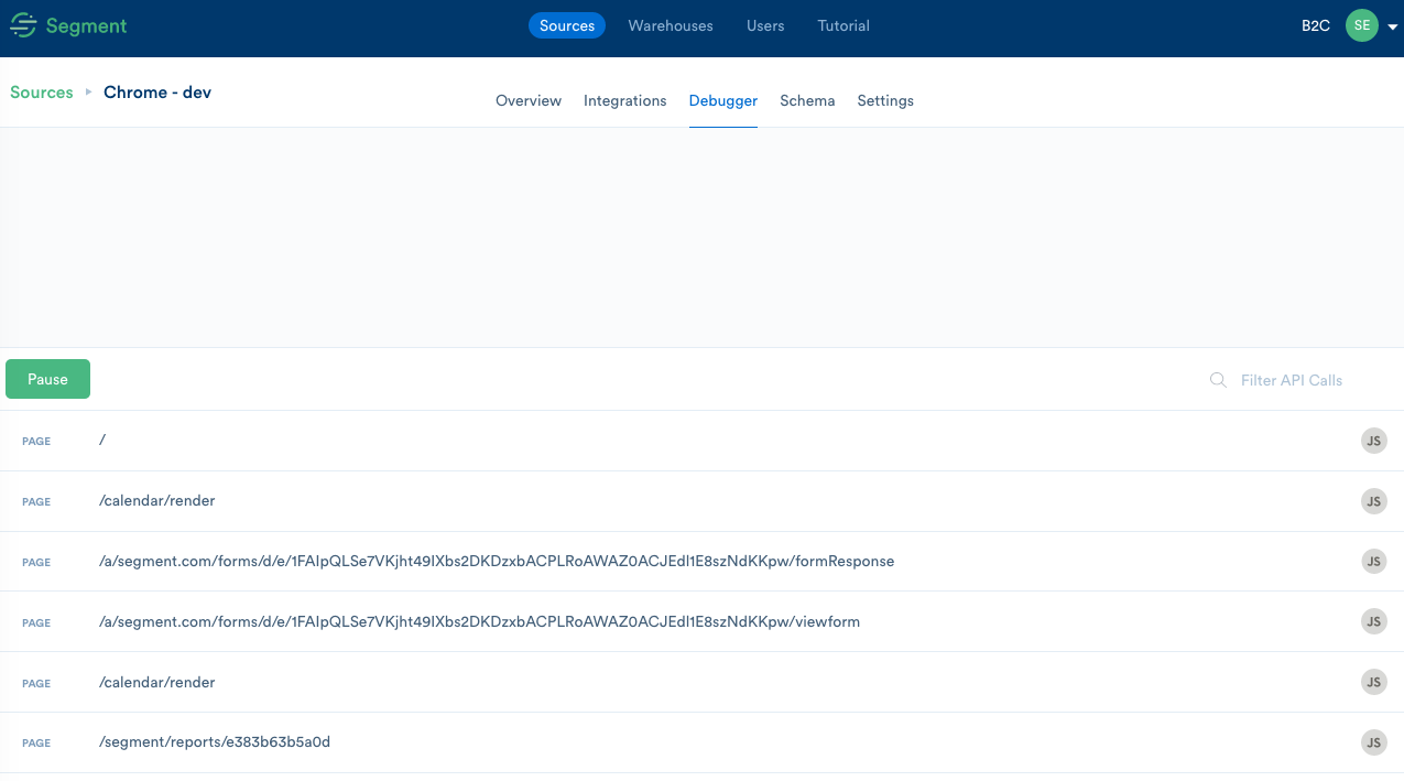 Скриншот (снимок экрана) Segment
