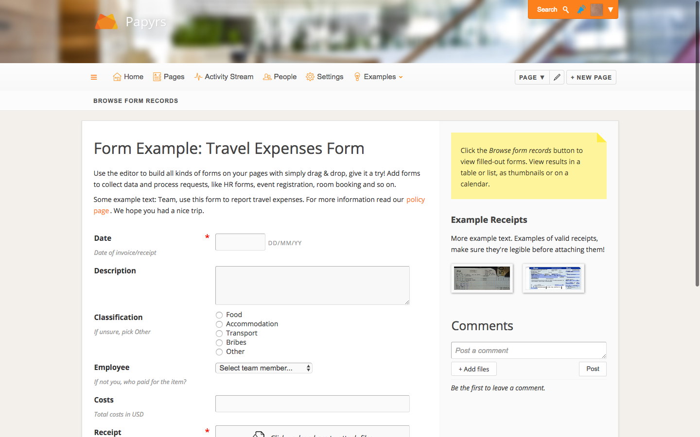 Скриншот (снимок экрана) Papyrs