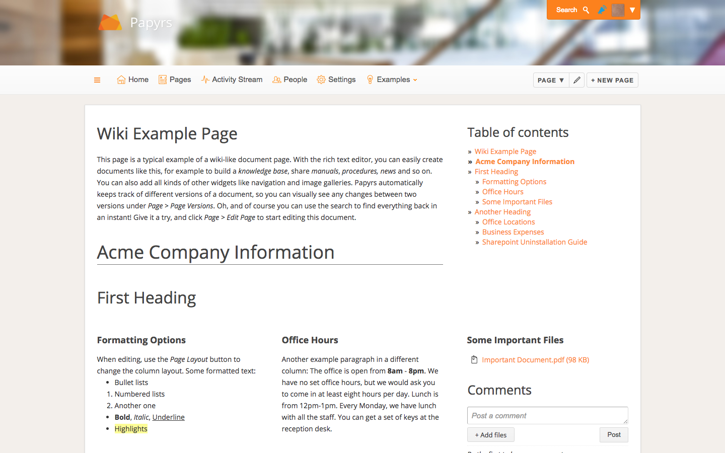 Скриншот (снимок экрана) Papyrs