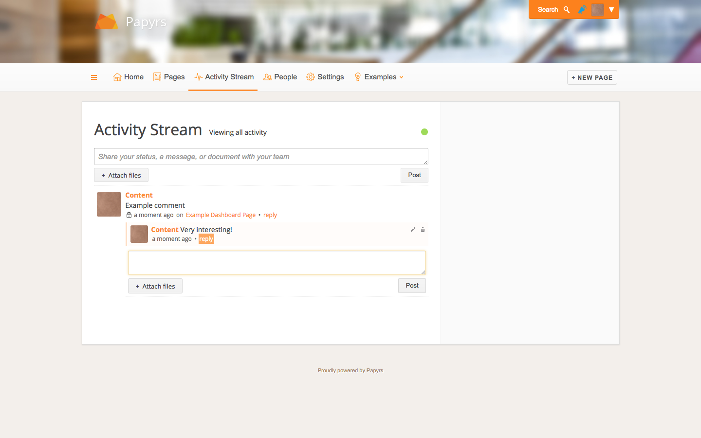 Скриншот (снимок экрана) Papyrs