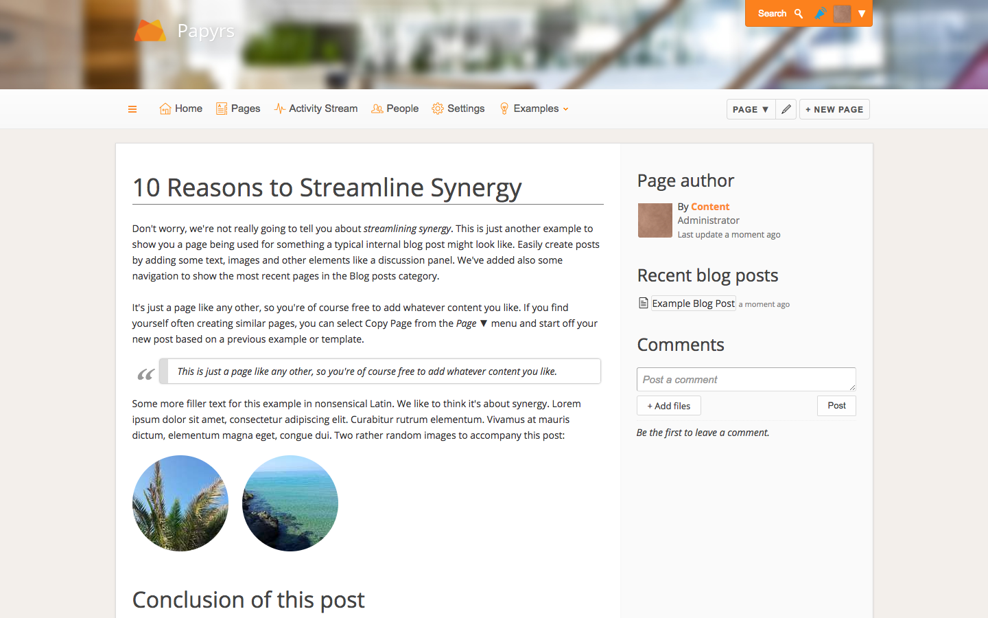 Скриншот (снимок экрана) Papyrs