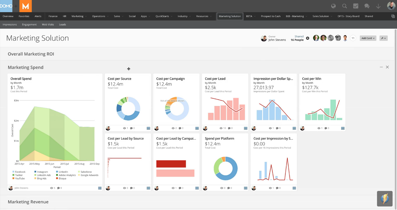 Скриншот (снимок экрана) Domo