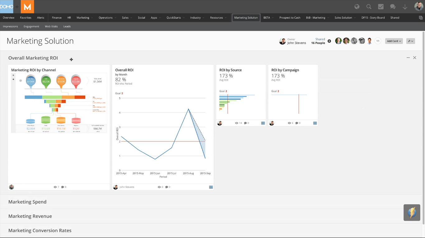 Скриншот (снимок экрана) Domo