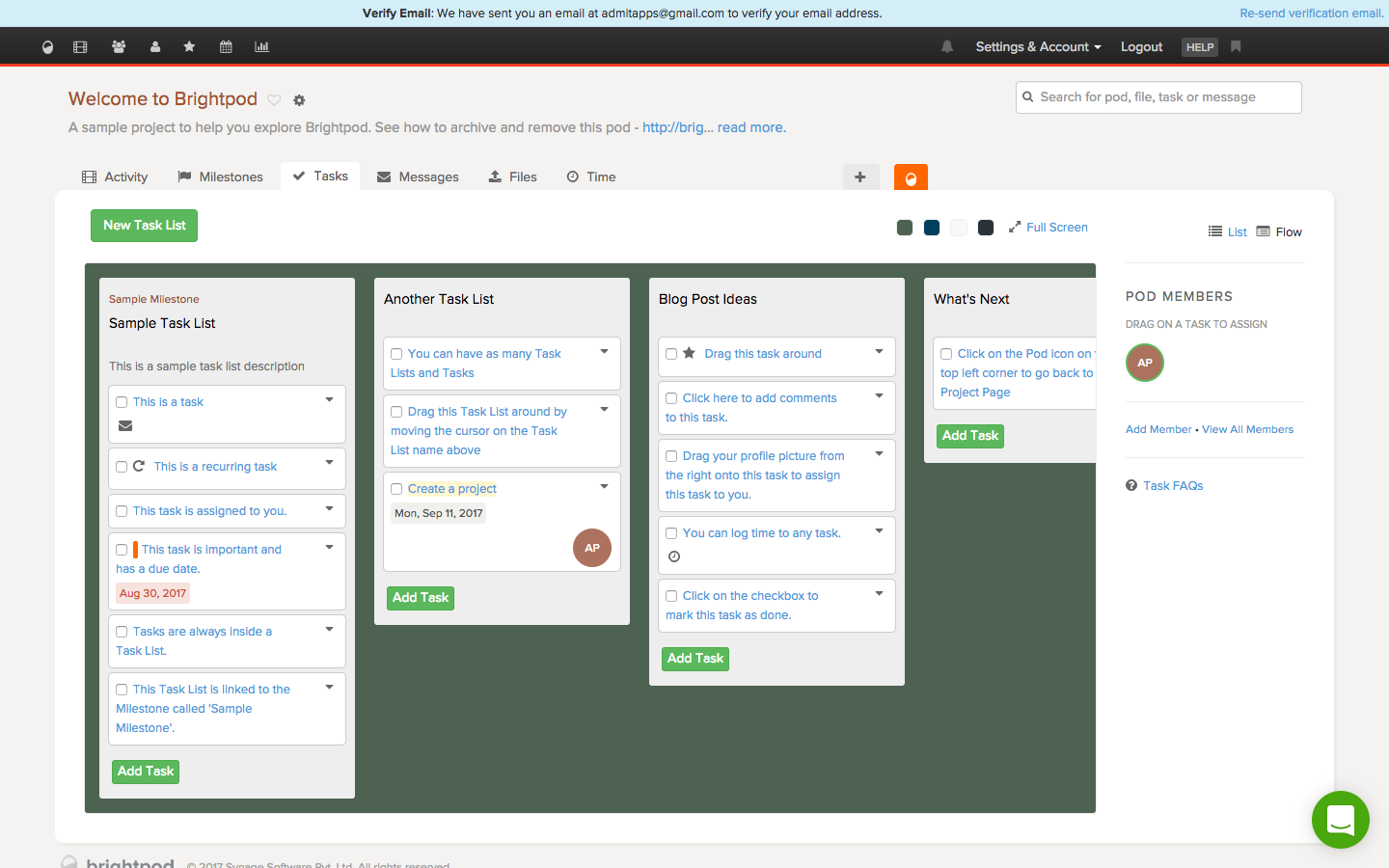 Скриншот (снимок экрана) brightpod