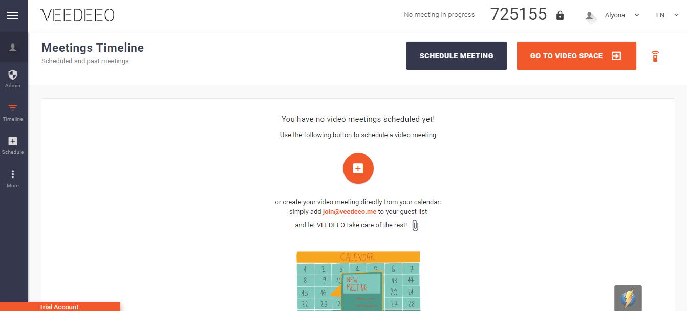 Скриншот (снимок экрана) VEEDEEO
