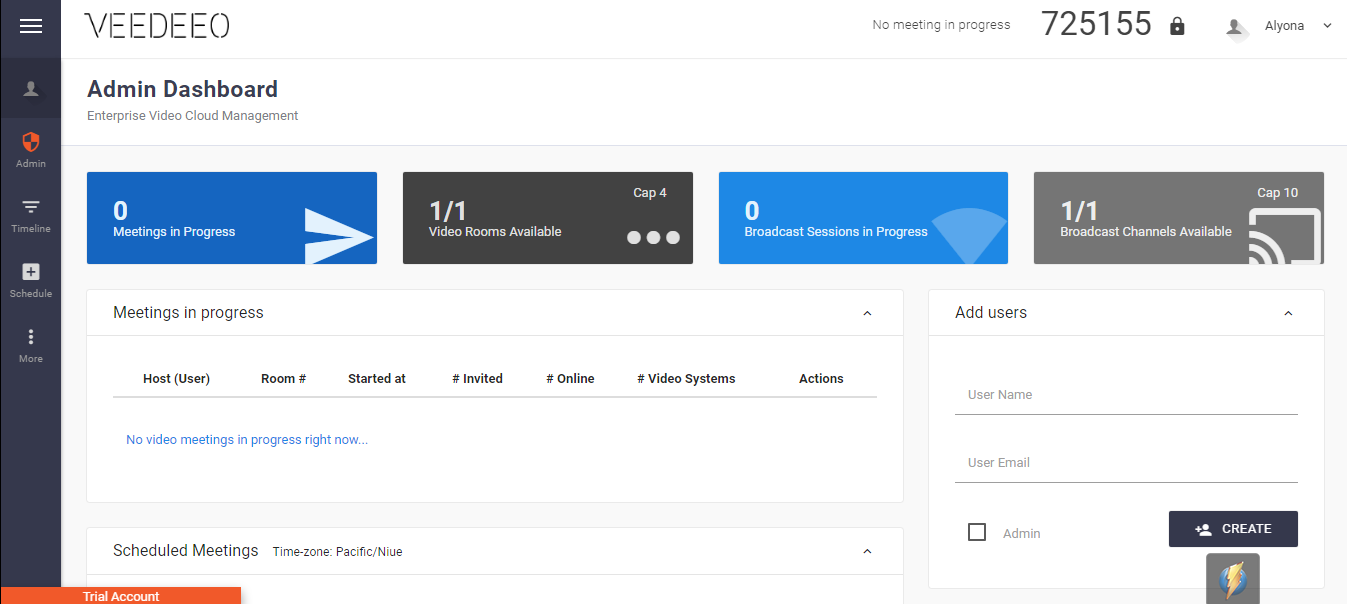 Скриншот (снимок экрана) VEEDEEO