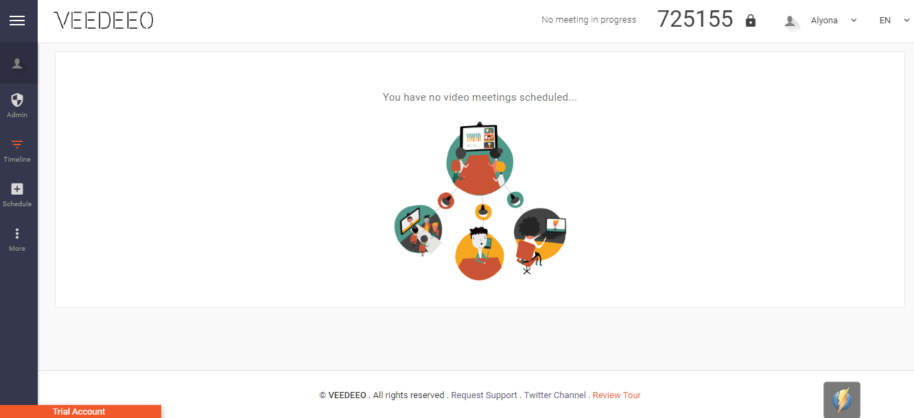 Скриншот (снимок экрана) VEEDEEO