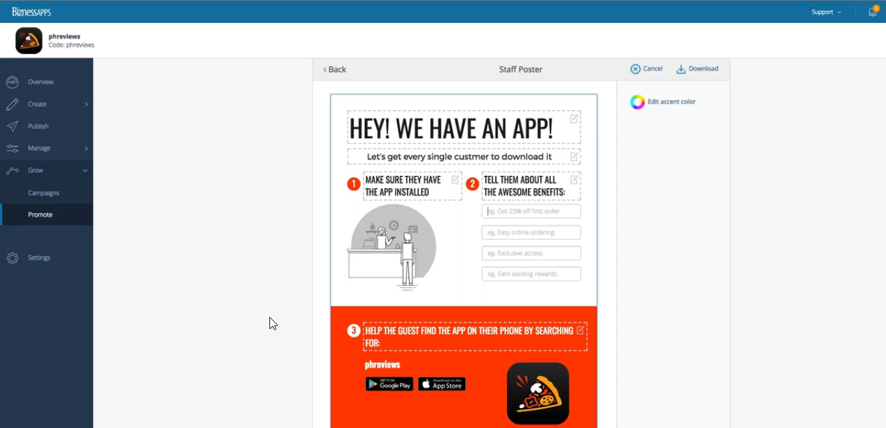 Скриншот (снимок экрана) Bizness Apps