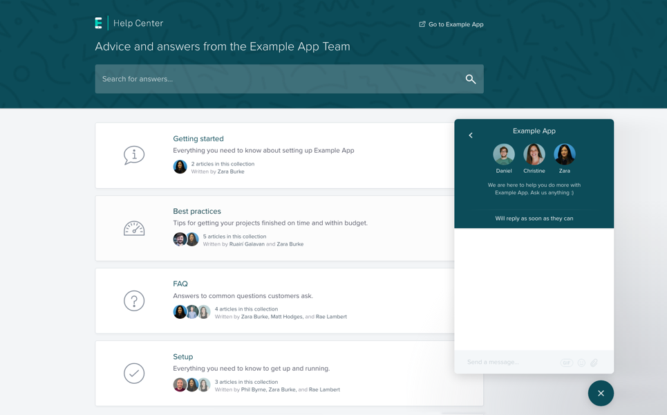 Скриншот (снимок экрана) Intercom