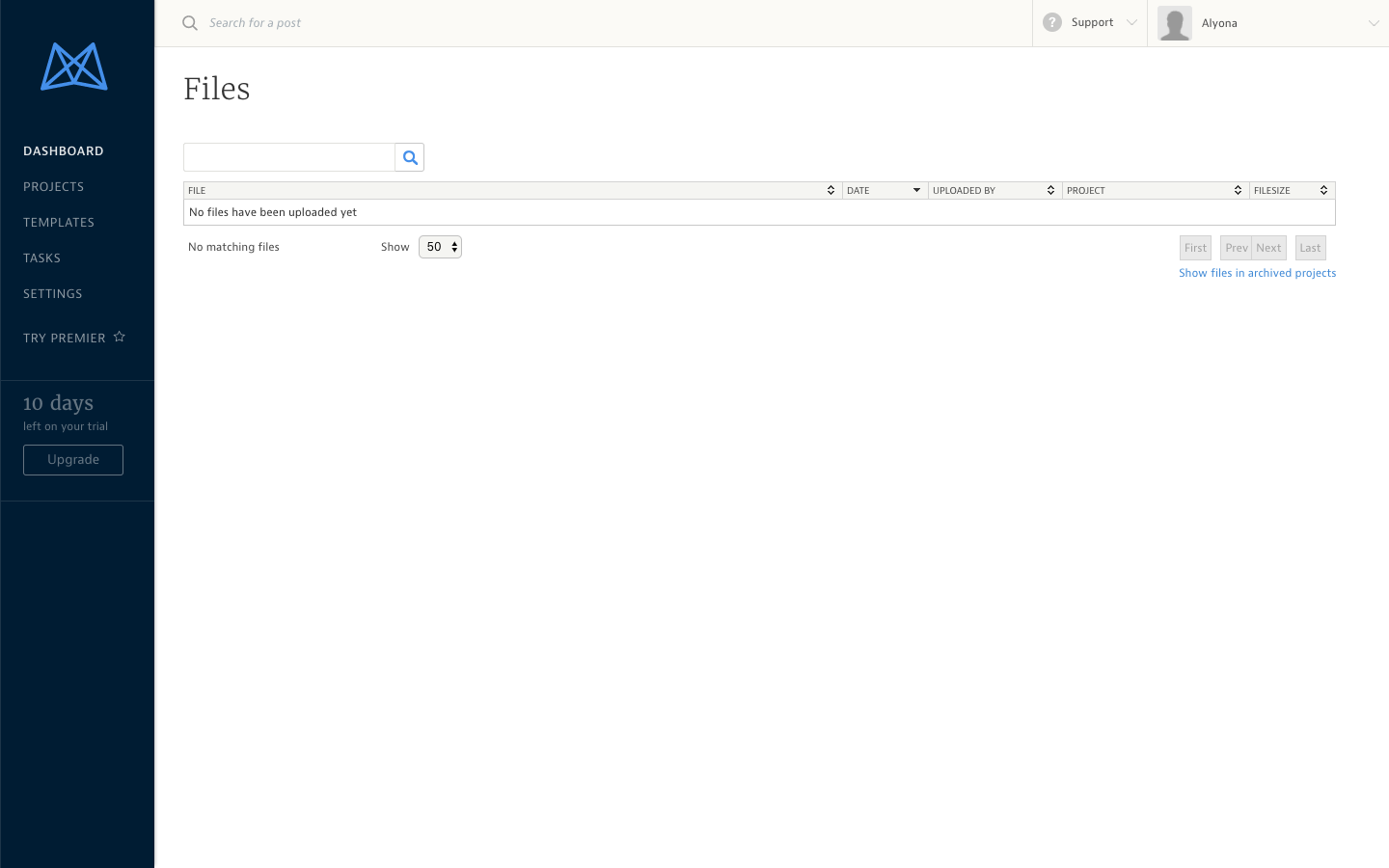 Скриншот (снимок экрана) Mavenlink