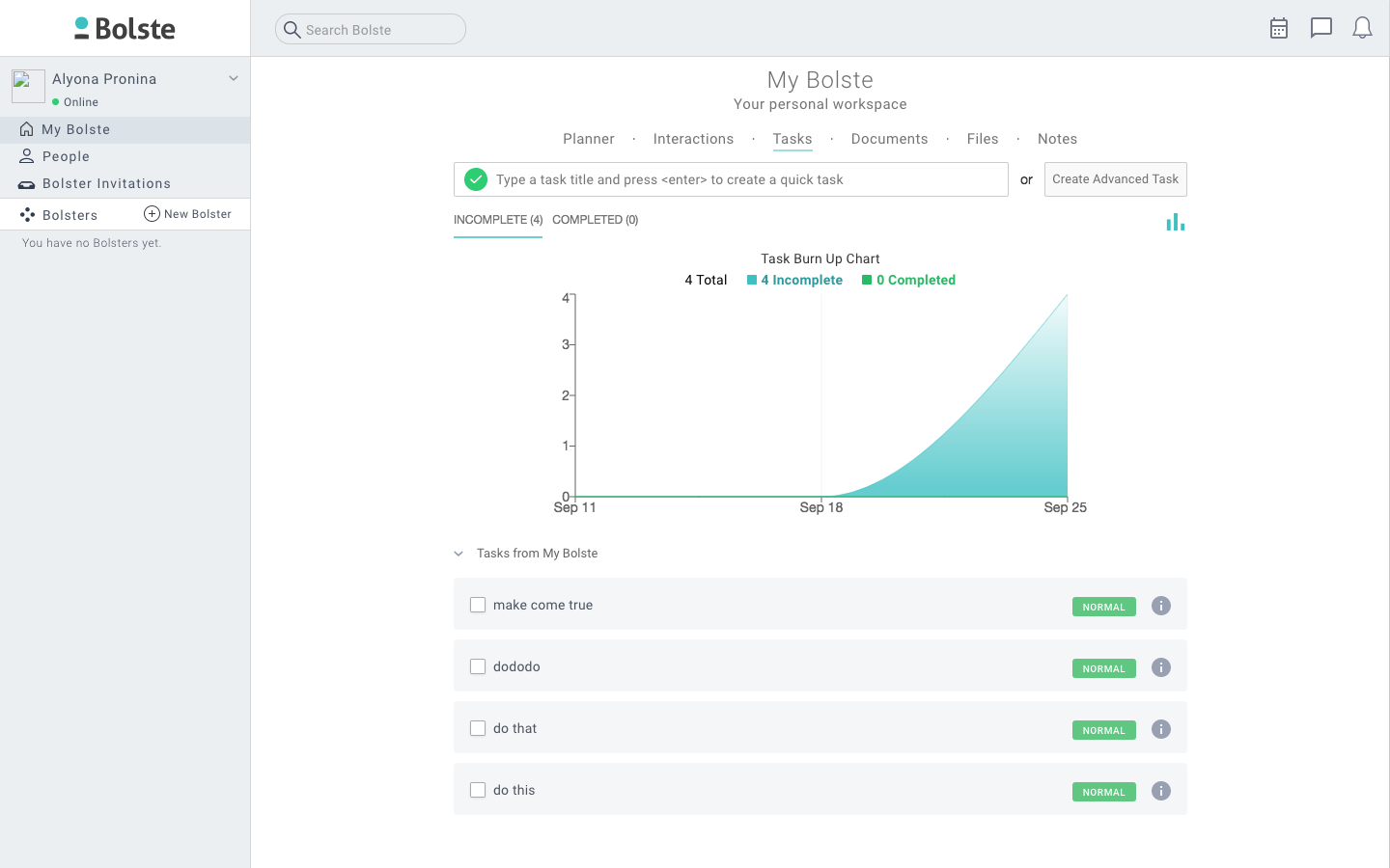 Скриншот (снимок экрана) Bolste
