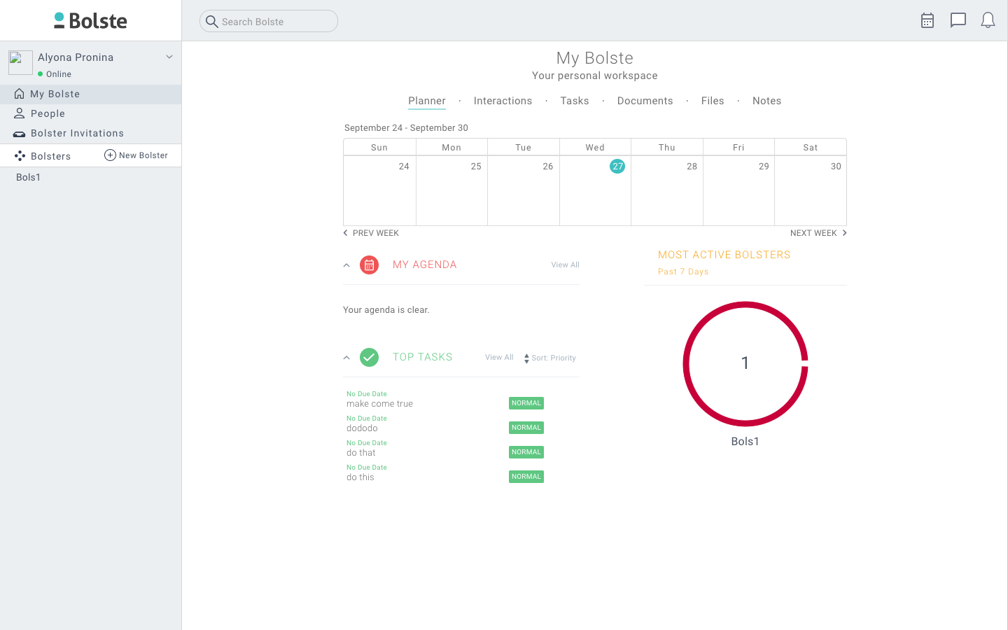 Скриншот (снимок экрана) Bolste