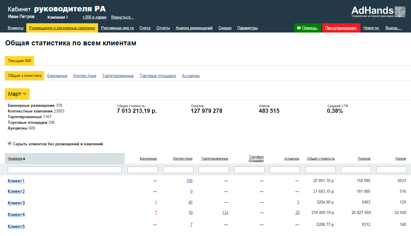 Скриншот (снимок экрана) AdHands