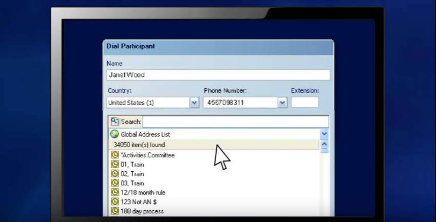 Скриншот (снимок экрана) InterCall