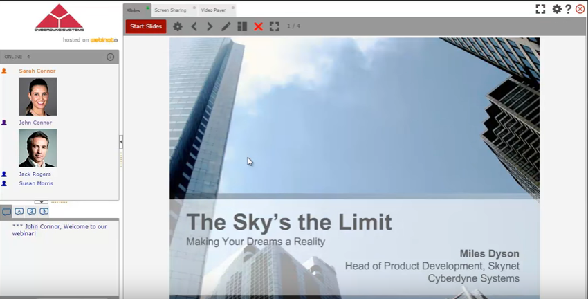 Скриншот (снимок экрана) Webinato