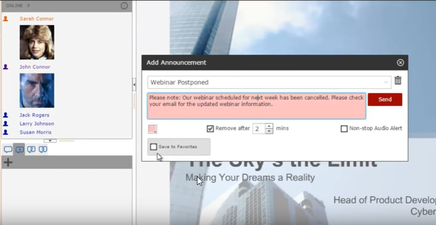 Скриншот (снимок экрана) Webinato
