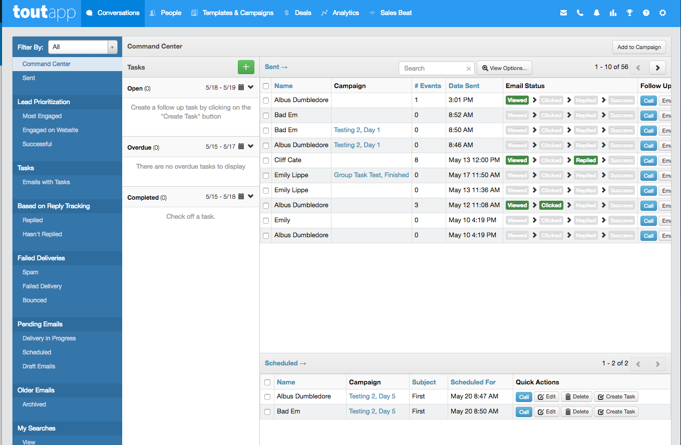 Скриншот (снимок экрана) ToutApp
