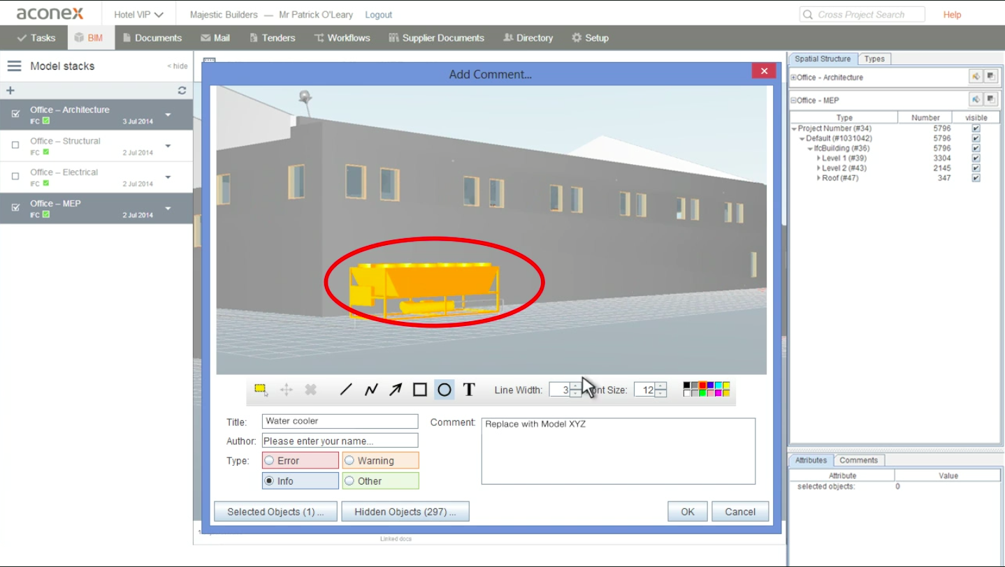 Скриншот (снимок экрана) Aconex