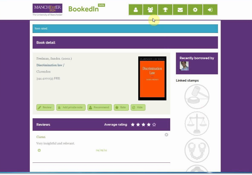 Скриншот (снимок экрана) BookedIN