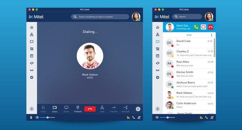 Скриншот (снимок экрана) MiCollab