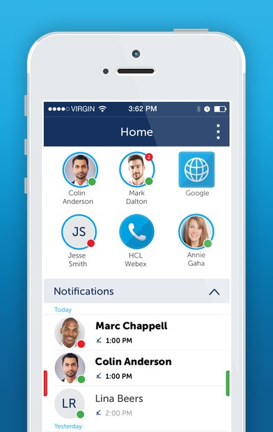 Скриншот (снимок экрана) MiCollab
